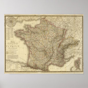 Poster Mapa da França