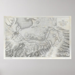 Poster Mapa da guerra mexicana