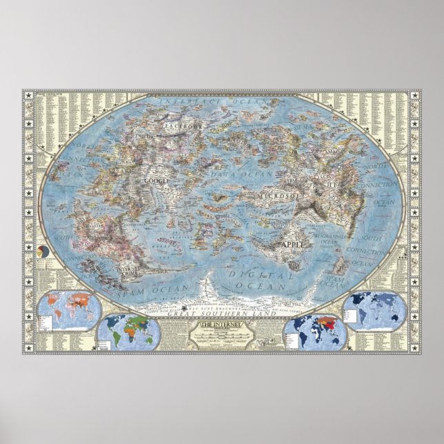 Poster Mapa da Internet 2.0 (Frente)