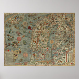 Poster Mapa da Marinha de 1538