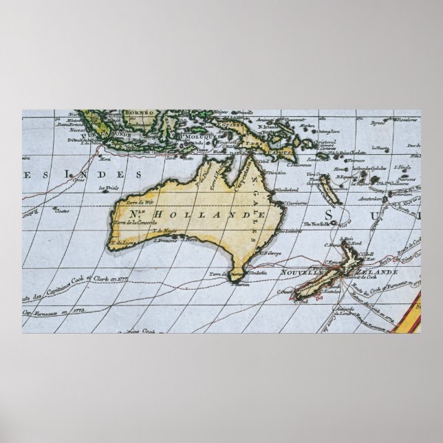 Poster Mapa da Nova Holanda (Frente)