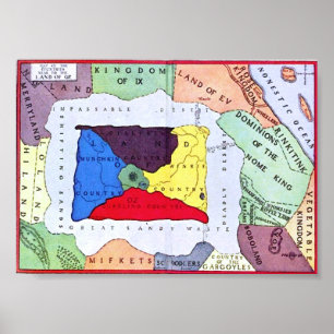 Pôster Mapa da onça