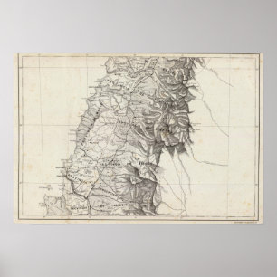 Poster Mapa da república do Chile 6