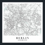 Poster Mapa da Rua Azul da Alemanha de Berlim<br><div class="desc">Mapa da Rua Azul da Alemanha de Berlim</div>