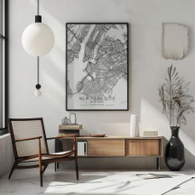 Mapa da Rua da Cidade de Nova York Contemporânea s