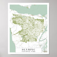 Mapa da Rua Retro do Parque Nacional da olimpiadas