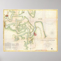 Mapa da Vintagem do Rio das Ruas - FL/GA (1857)
