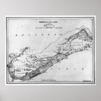 Mapa das Bermudas (1901) BW