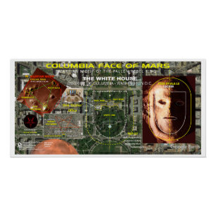 Pôster Mapa das estrelas da Columbia