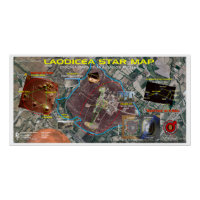 Mapa das Estrelas de Laodicea Orion