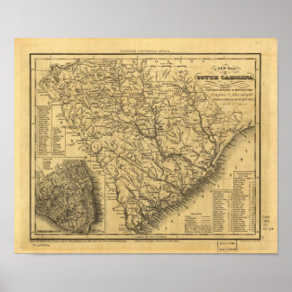 Poster Mapa das rotas de transporte ferroviário e marítim