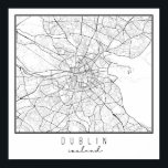 Poster Mapa das Ruas da Irlanda de Dublin<br><div class="desc">Mapa das Ruas da Irlanda de Dublin</div>
