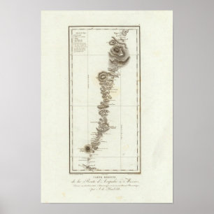 Pôster Mapa de Acapulco a Cidade do México