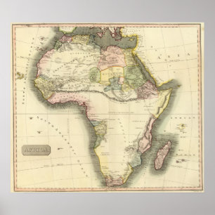 Poster Mapa de África