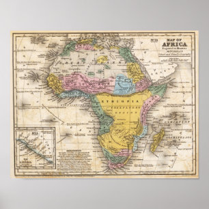 Pôster Mapa de África