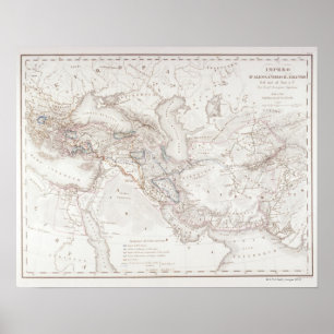 Poster Mapa de Alexander o império dos excelentes