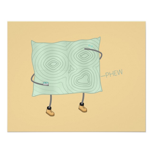 Pôster Mapa de alivios - (Frente)