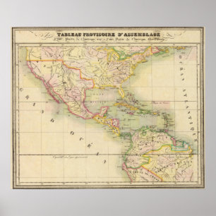 Poster Mapa de Assembleia da América