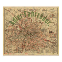 Mapa de Bolso de Berlim c.1897 – Plano de Kiesslin