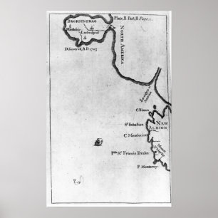 Pôster Mapa de Brobdingnag