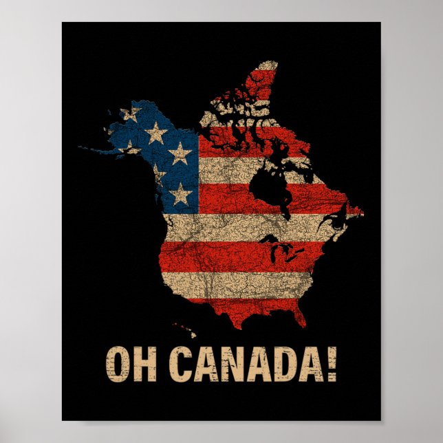 Poster Mapa De Camisas Dos Eua Engraçado Trump 2025 4 (Frente)