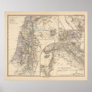 Pôster Mapa de Canaan