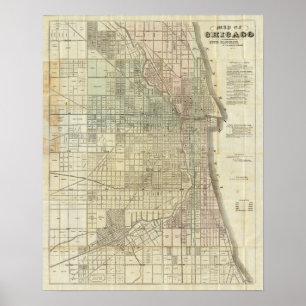 Poster Mapa De Chicago