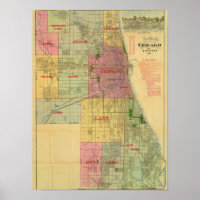 Mapa de Chicago e arredores de Blanchard