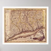 Mapa de Connecticut por Carey 1795
