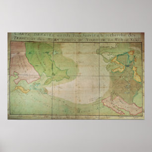 Poster Mapa de descobertas novas