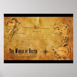 Pôster Mapa de Destino