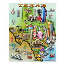 Mapa de Divertimento do Texas
