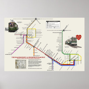 Poster Mapa de Estilos "Metro" de Roleta H&F