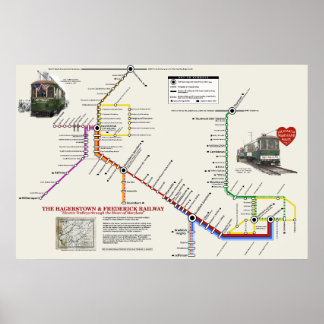 Poster Mapa de Estilos "Metro" de Roleta H&F