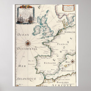 Poster Mapa de Europa