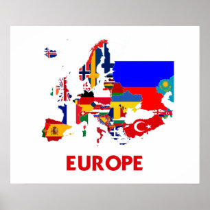 POSTER MAPA DE EUROPA