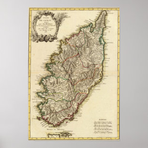 Poster Mapa de France Boundries