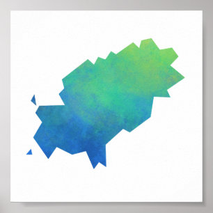 Poster Mapa de Ibiza