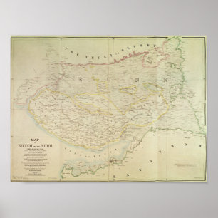 Pôster Mapa de Kutch e de Runn, India, 1854