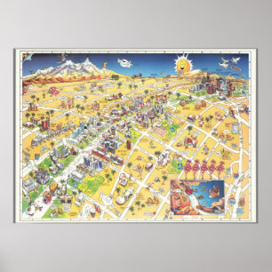 Poster Mapa de Las Vegas