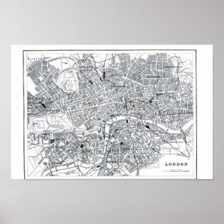 Poster Mapa de Londres