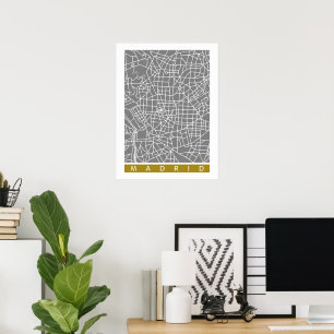 Poster Mapa de Madrid