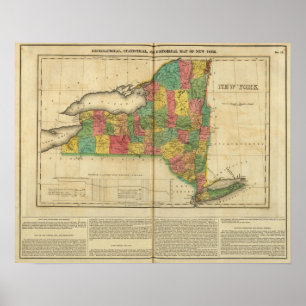 Pôster Mapa de New York