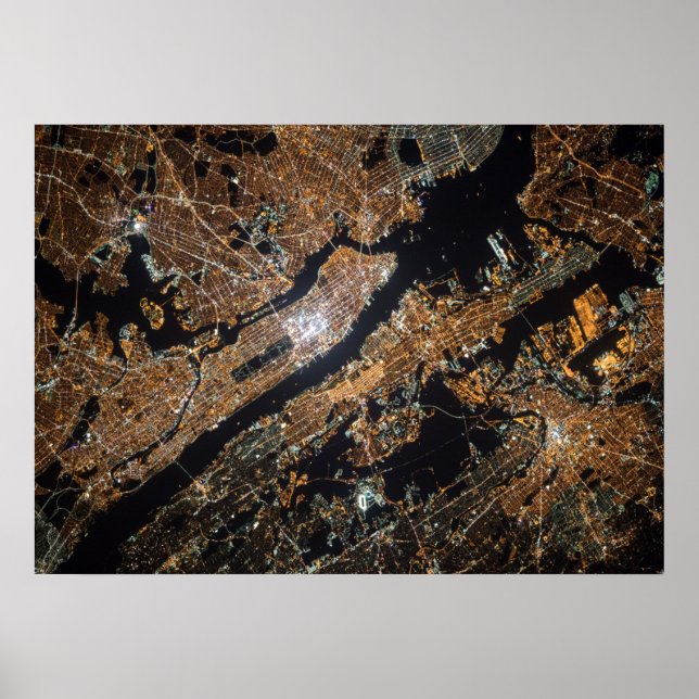 Poster Mapa De Nova Iorque (Frente)