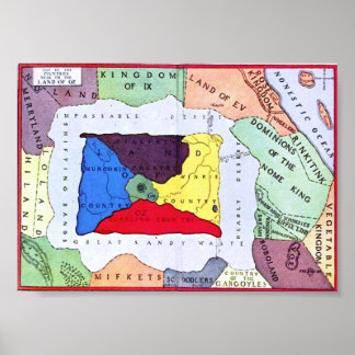 Pôster Mapa De Oz
