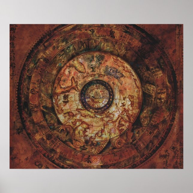 Poster Mapa de Réplica de Jack Sparrows Map Sao Feng (Frente)