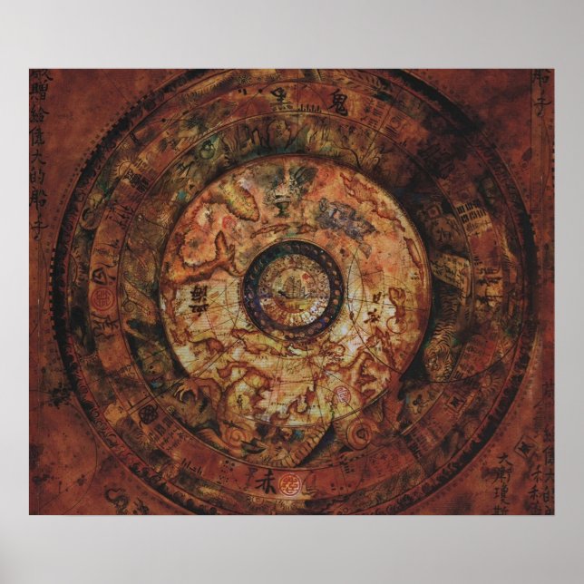 Poster Mapa de Réplica de Jack Sparrows Map Sao Feng (Frente)