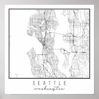 Mapa de Seattle Washington Street