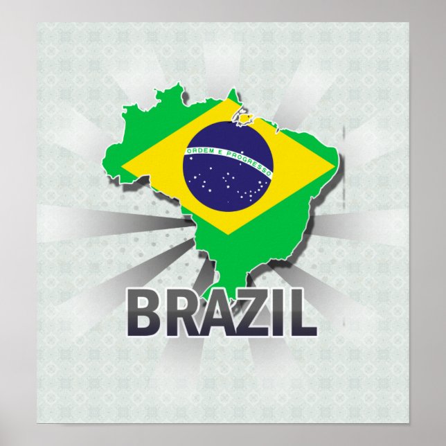 Poster Mapa de Sinalizador do Brasil 2.0 (Frente)