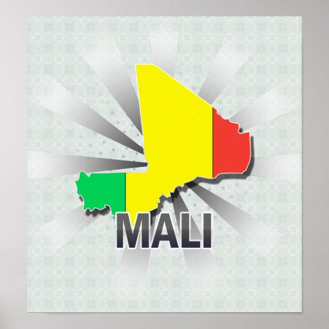 Poster Mapa de Sinalizador do Mali 2.0 (Frente)